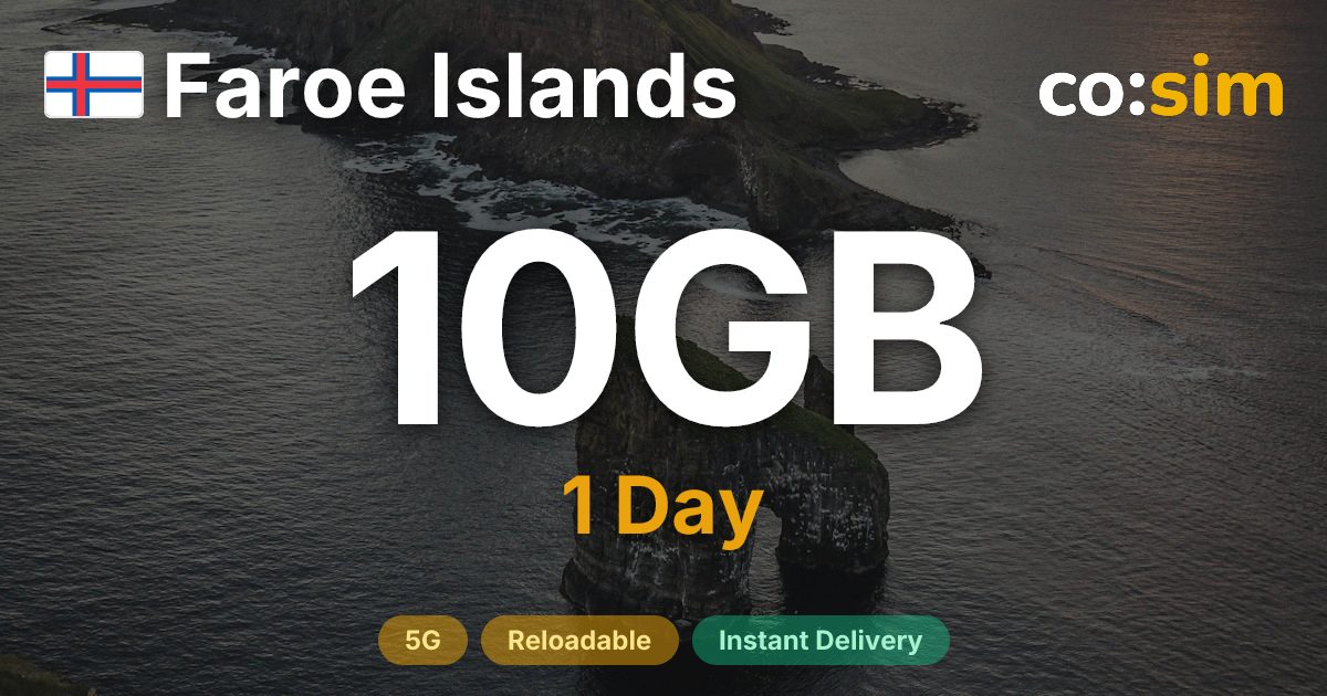 Faroe Islands eSIM — 10GB+∞