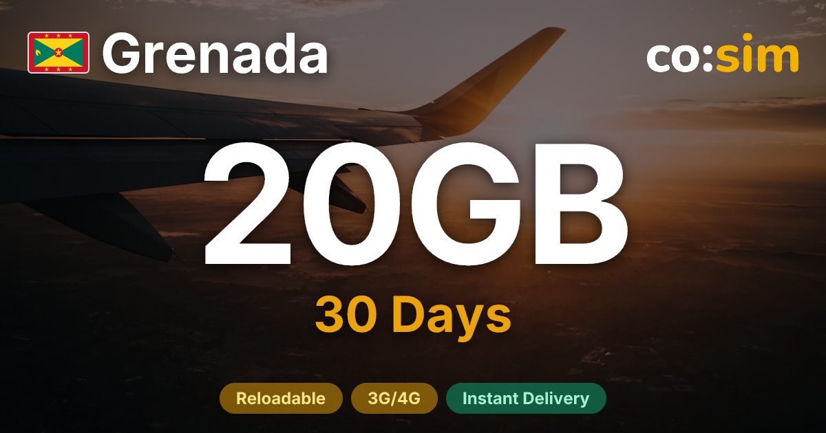 Grenada eSIM — 20GB