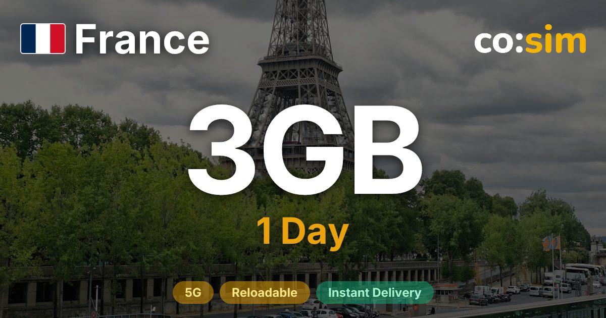 France eSIM — 3GB+∞