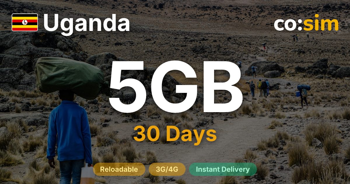 Uganda eSIM — 5GB