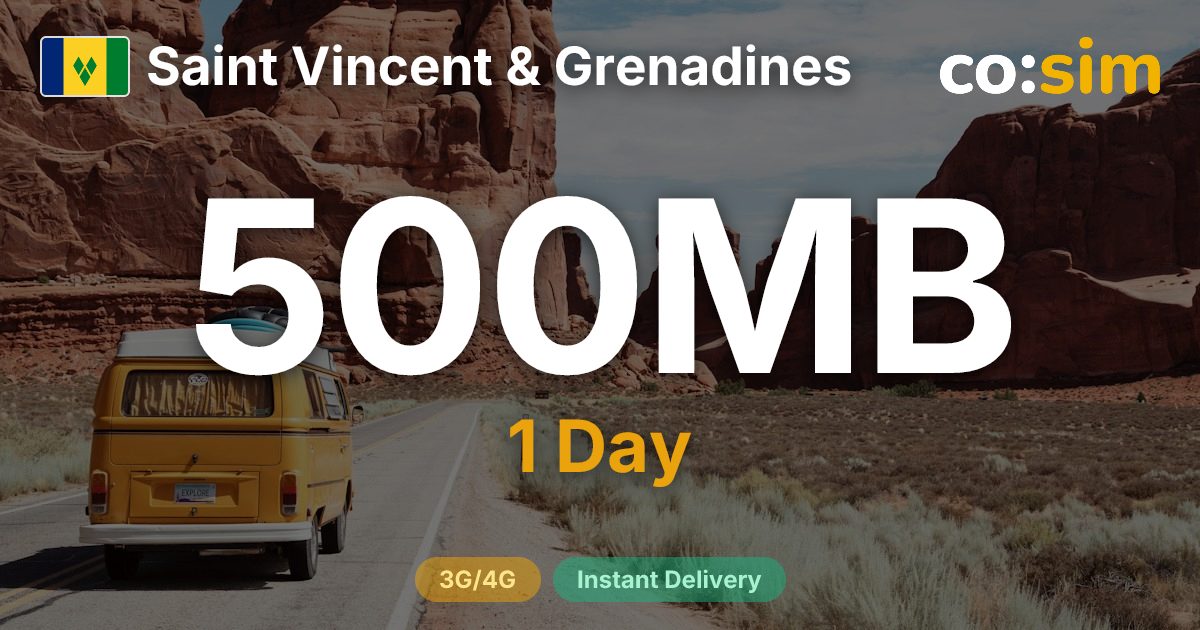 San Vicente y las Granadinas eSIM — 500MB+∞