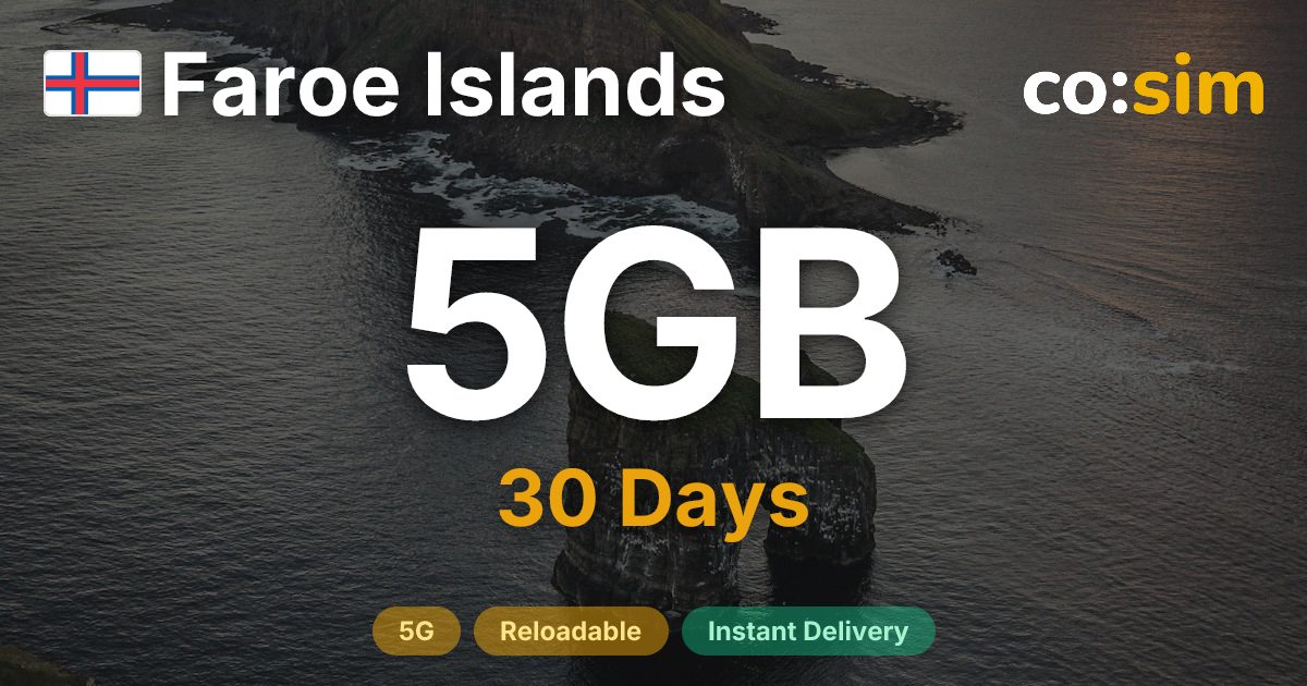 Îles Féroé eSIM — 5GB
