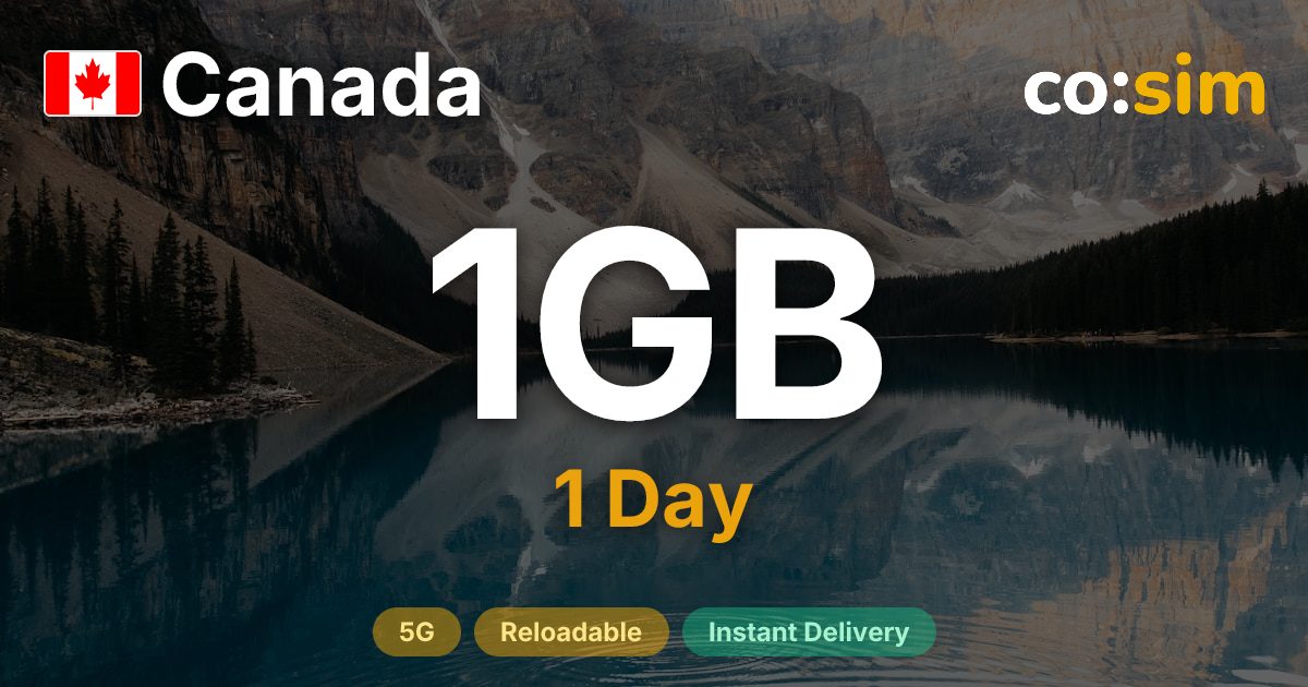 Canada eSIM — 1GB+∞