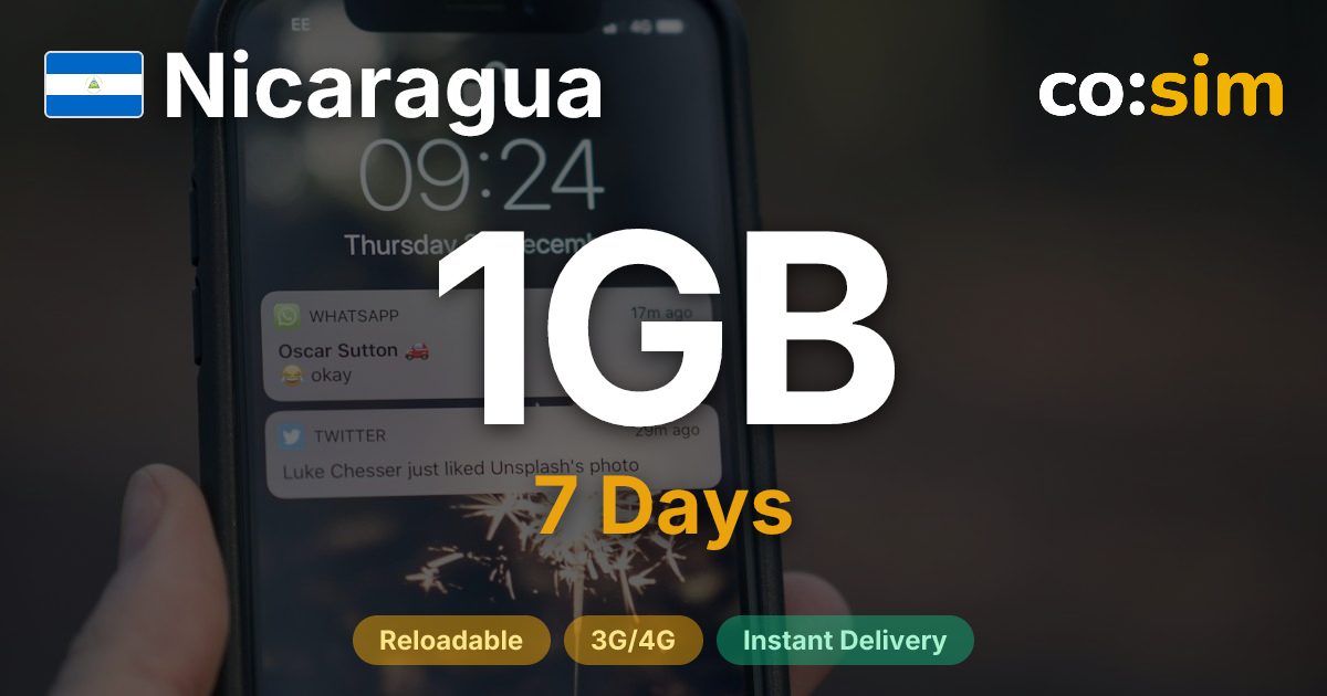 Nicaragua eSIM — 1GB
