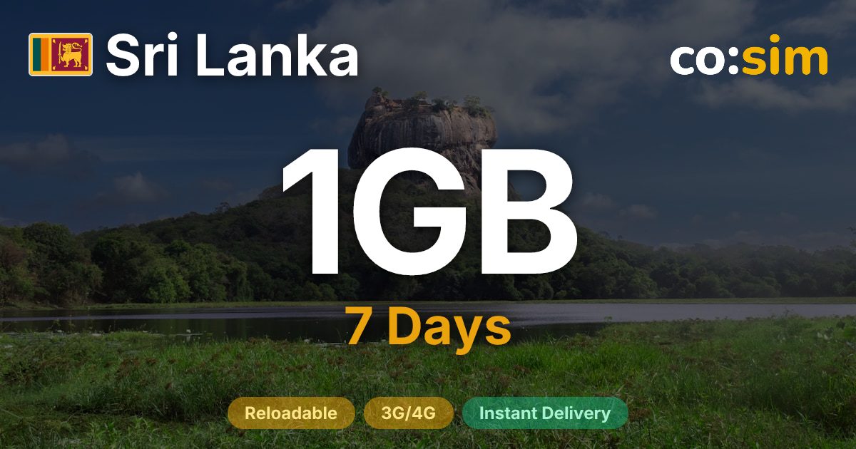 Sri Lanka eSIM — 1GB