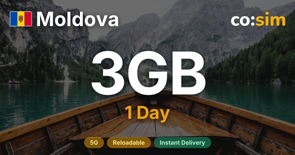 Moldova eSIM — 3GB+∞