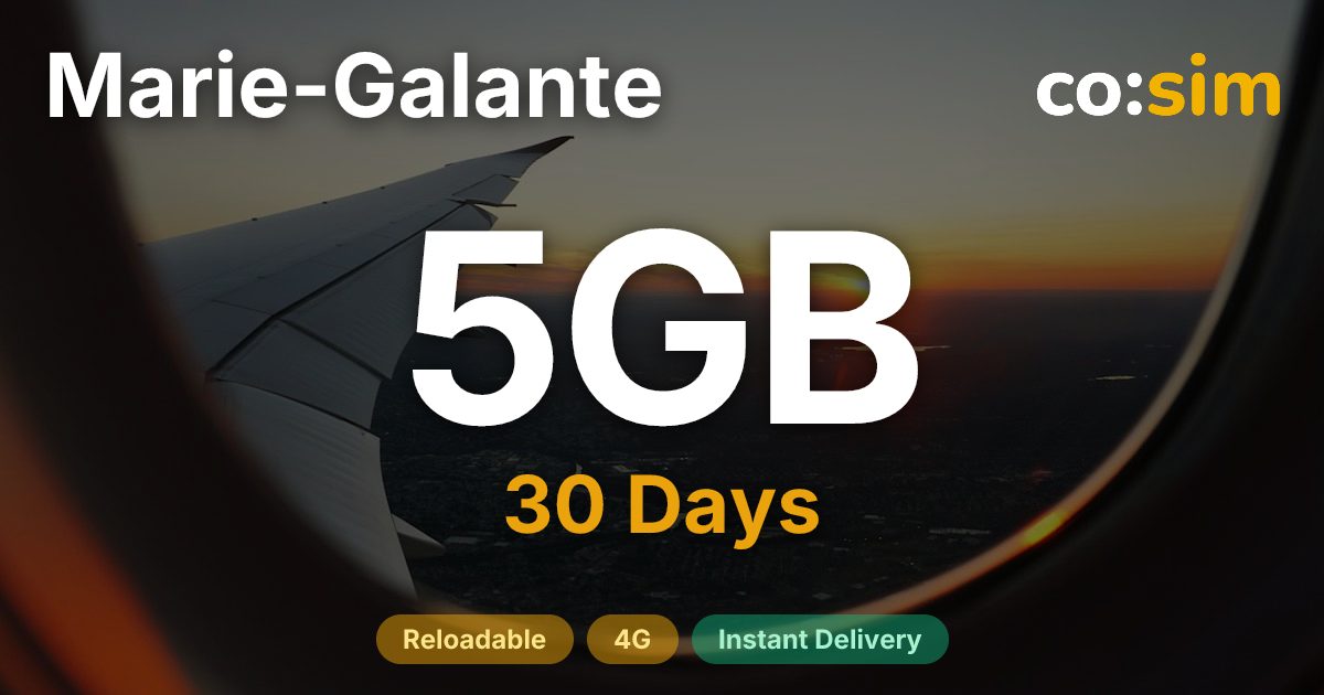 Marie-Galante eSIM — 5GB