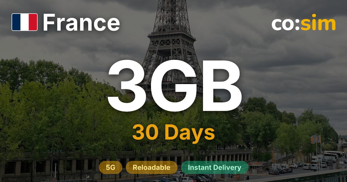 France eSIM — 3GB