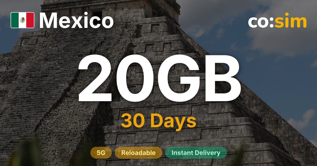 Mexico eSIM — 20GB