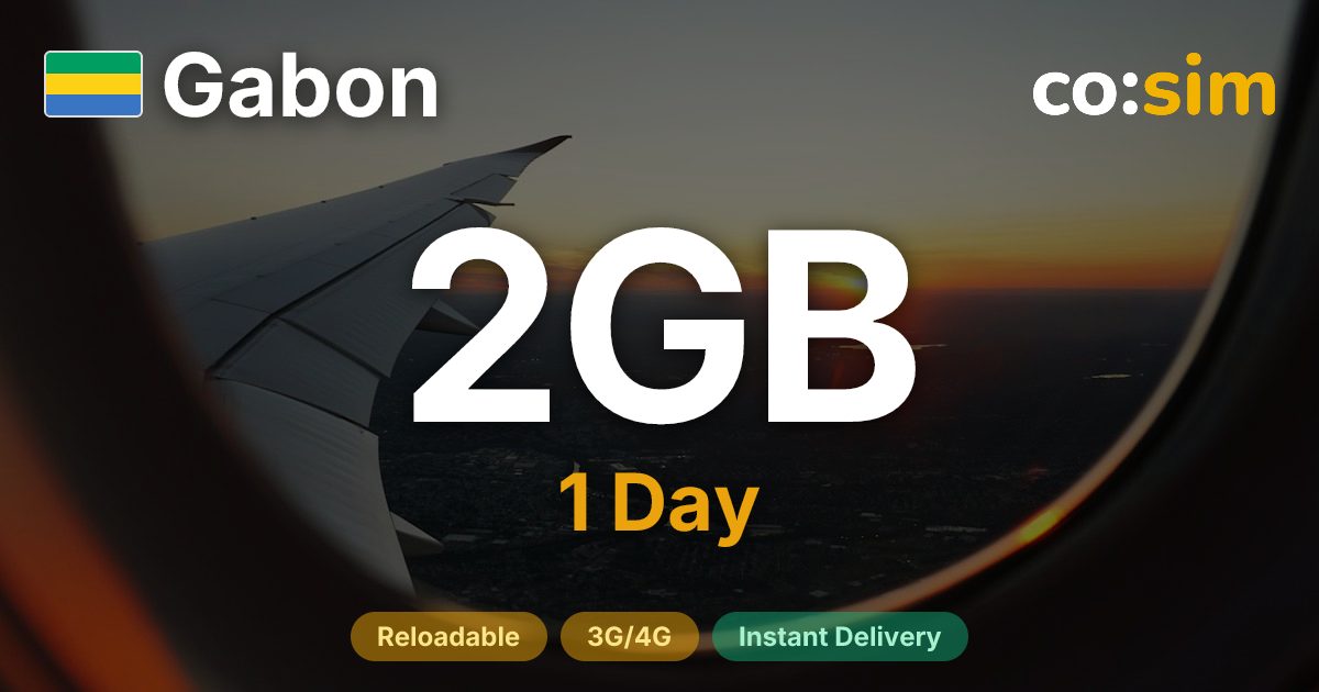 Gabun eSIM — 2GB+∞