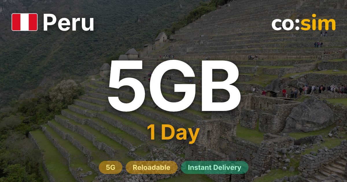 Peru eSIM — 5GB+∞