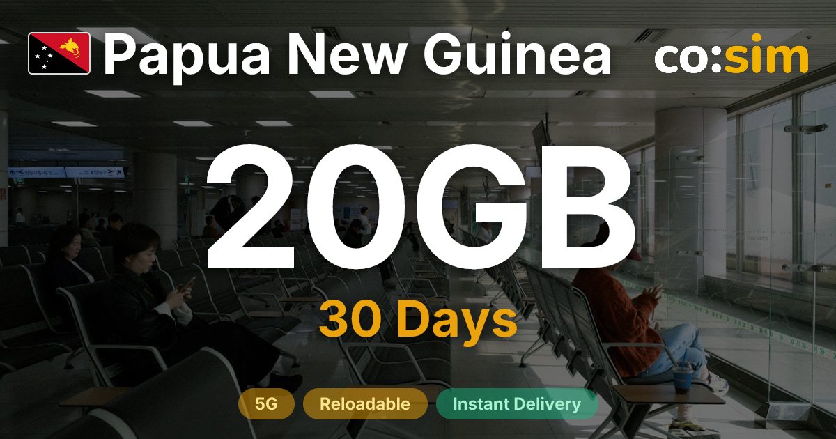 Papua New Guinea eSIM — 20GB