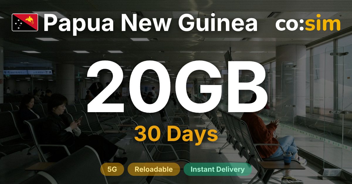 Papua New Guinea eSIM — 20GB