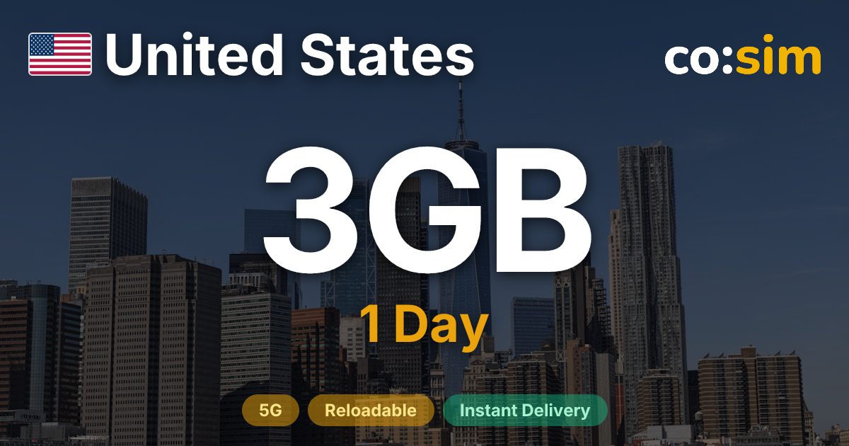 United States eSIM — 3GB+∞
