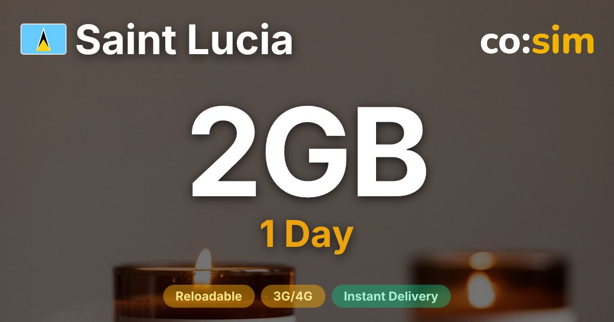 セントルシア eSIM — 2GB+∞