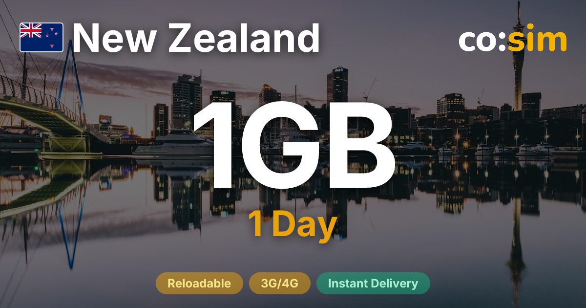 New Zealand eSIM — 1GB+∞