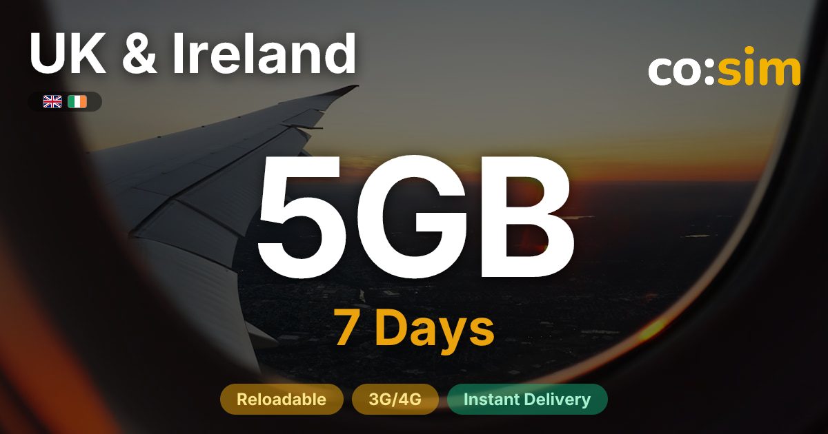 UK & Ireland eSIM — 5GB