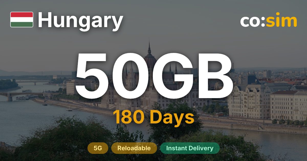 Hungary eSIM — 50GB