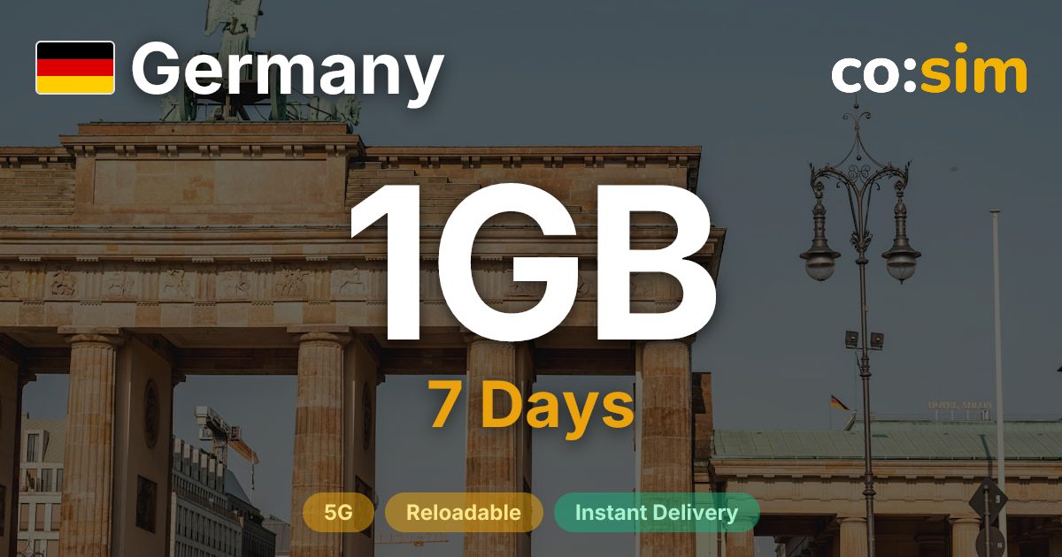 ドイツ eSIM — 1GB