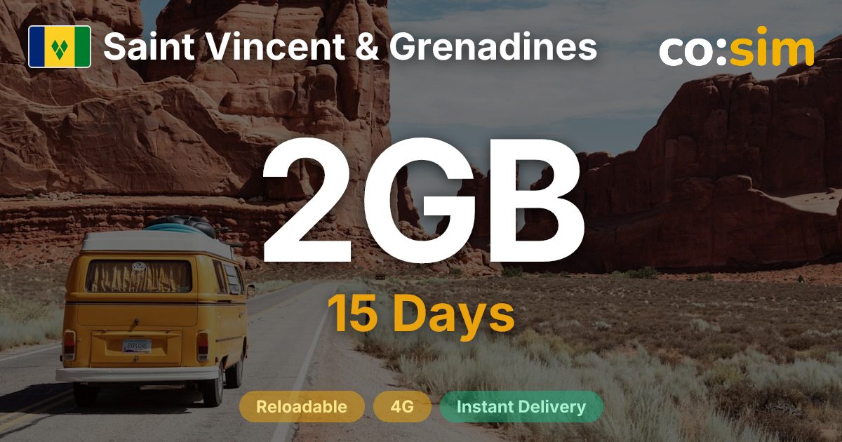 San Vicente y las Granadinas eSIM — 2GB