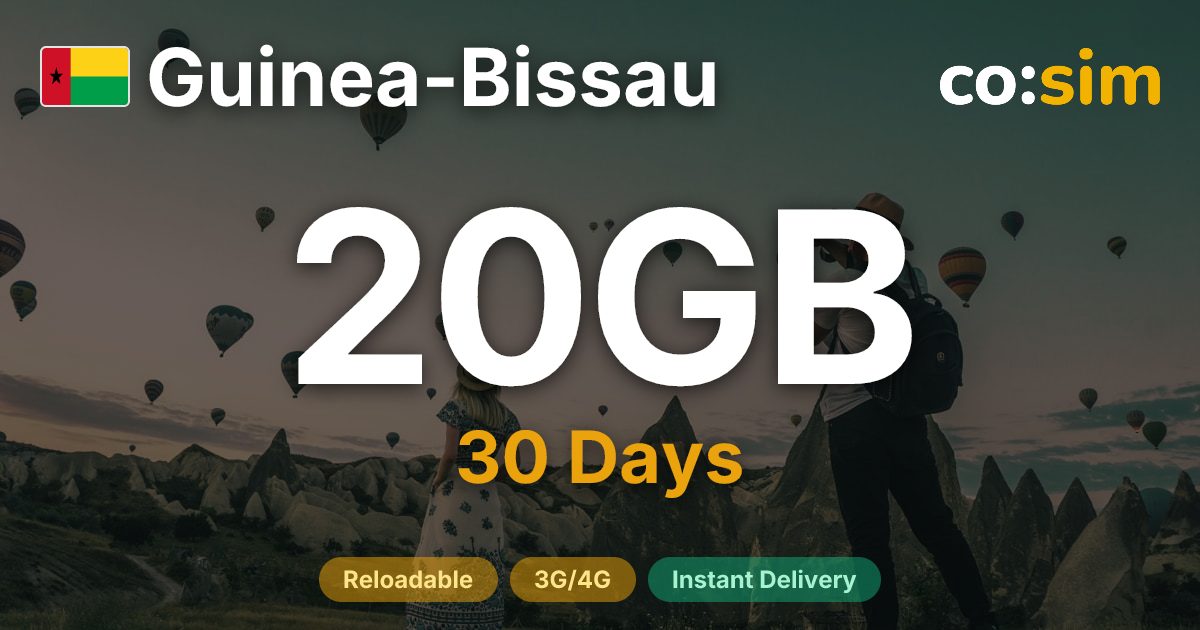 Guinea-Bissau eSIM — 20GB