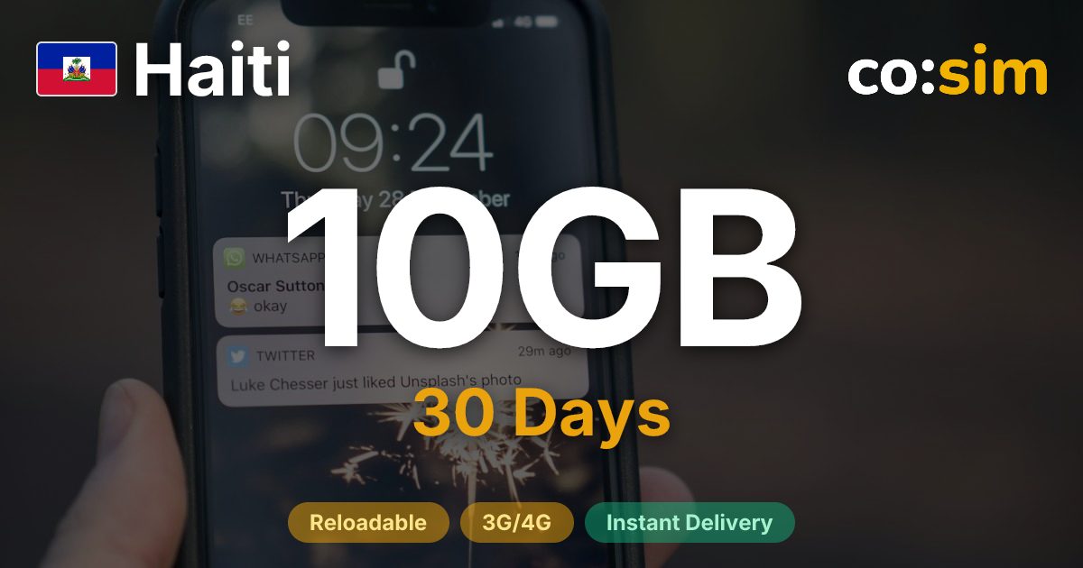 Haiti eSIM — 10GB