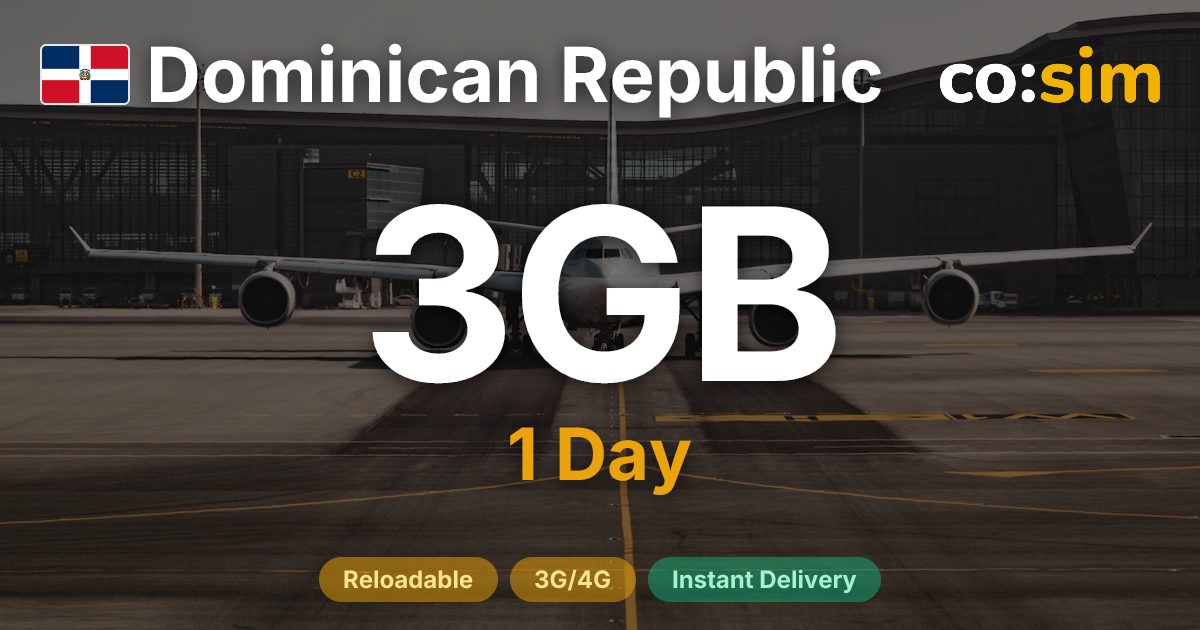 Dominican Republic eSIM — 3GB+∞