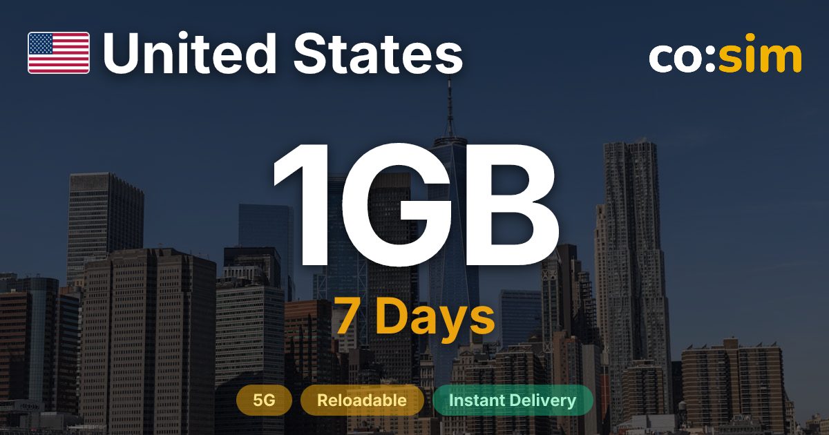 United States eSIM — 1GB