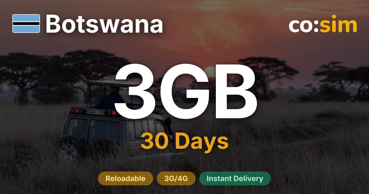 Botswana eSIM — 3GB