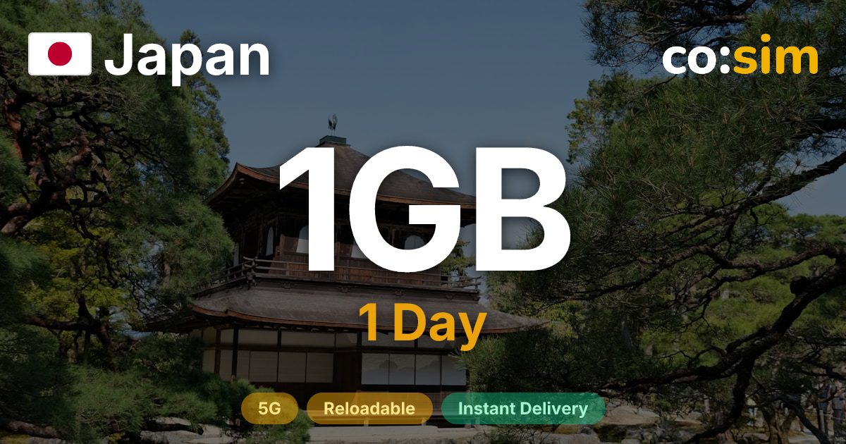 Japan eSIM — 1GB+∞