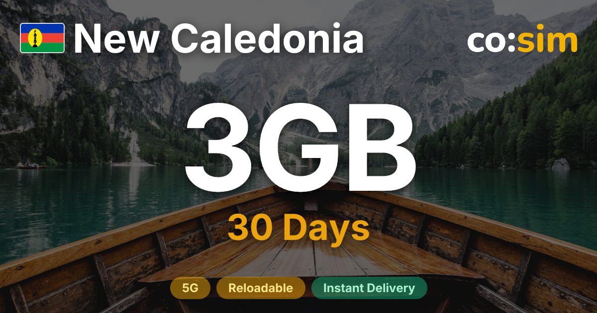 ニューカレドニア eSIM — 3GB