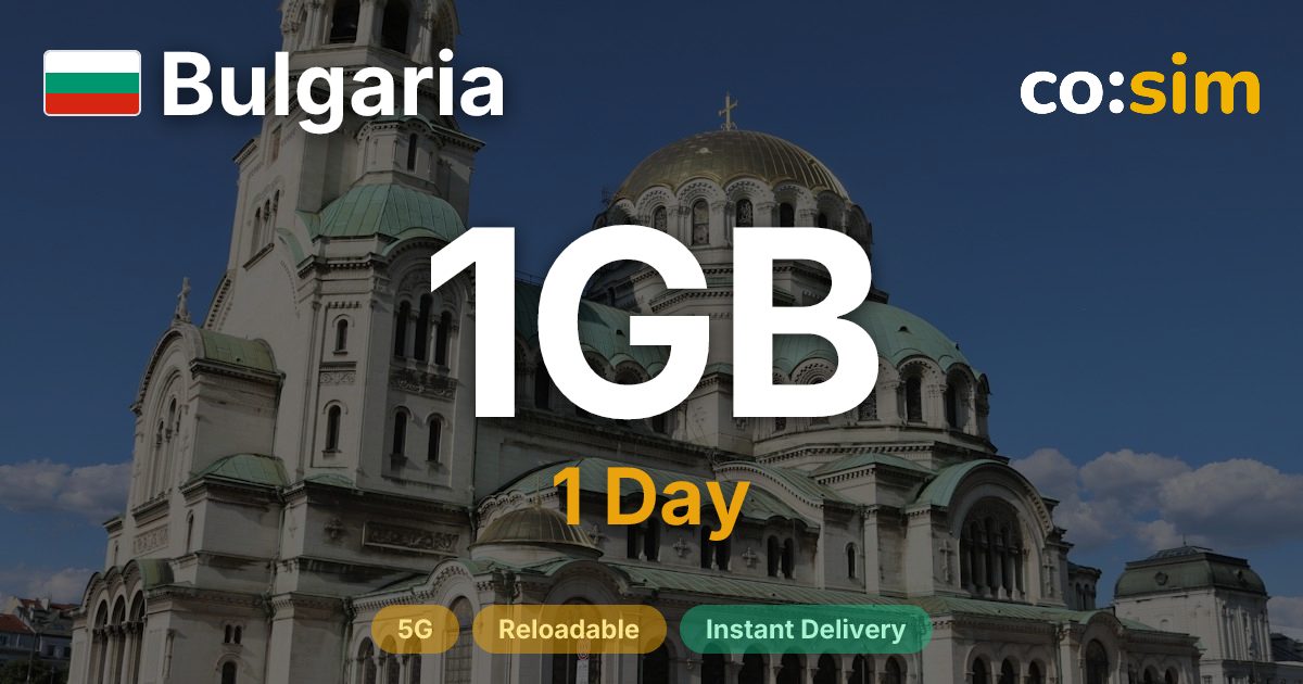 保加利亞 eSIM — 1GB+∞