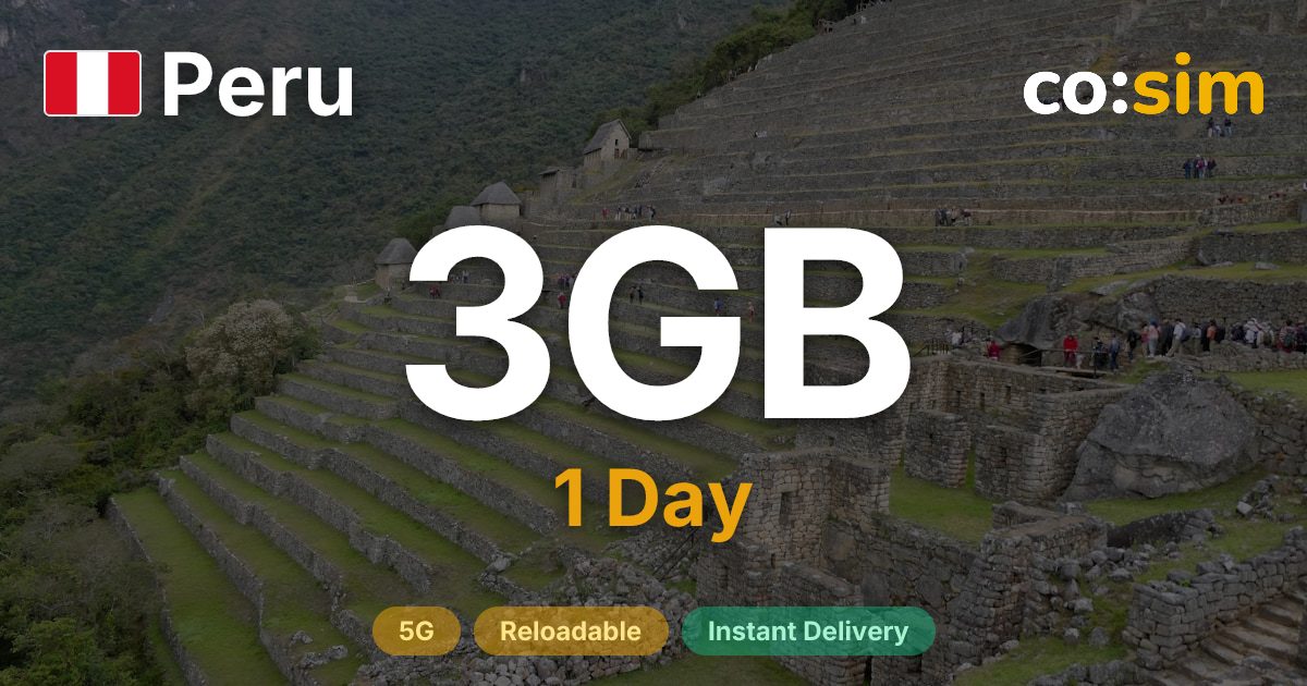ペルー eSIM — 3GB+∞