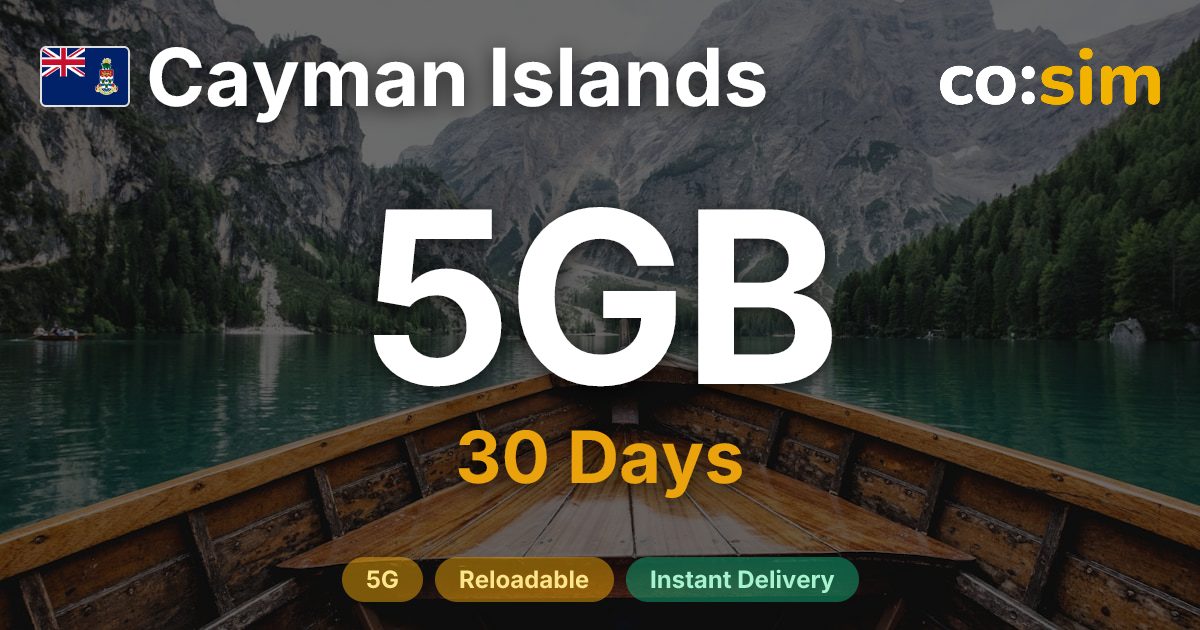 Cayman Islands eSIM — 5GB
