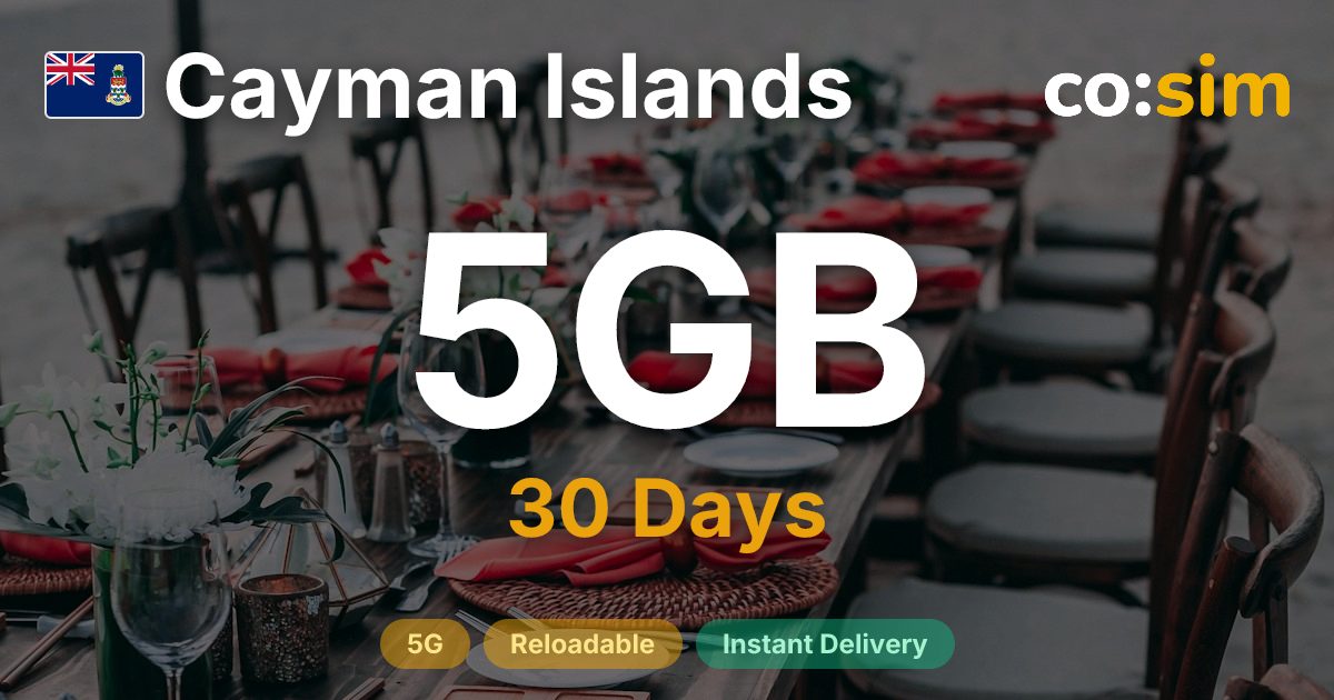 Cayman Islands eSIM — 5GB