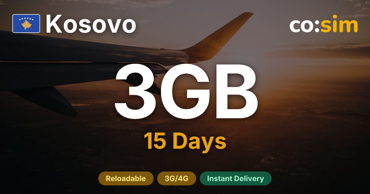 Kosovo eSIM — 3GB