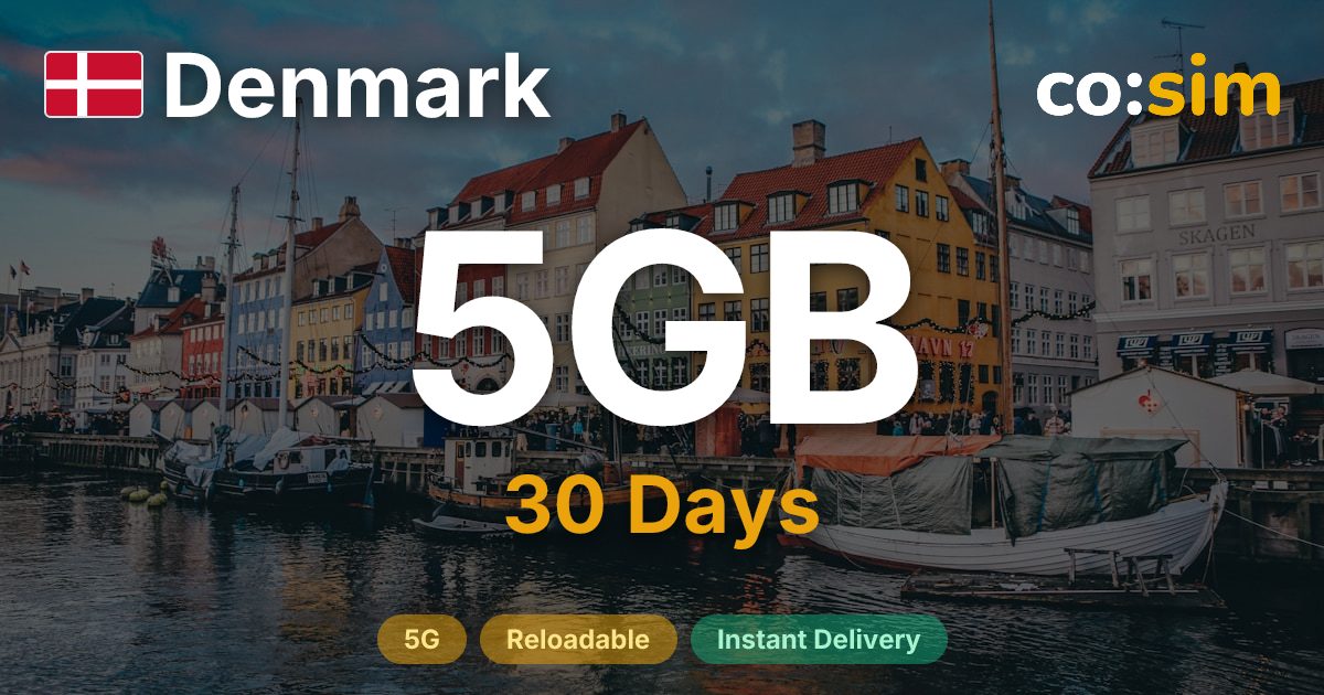 Danemark eSIM — 5GB