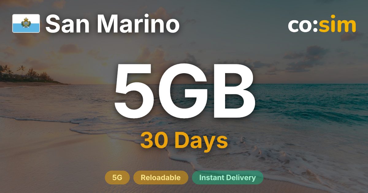 San Marino eSIM — 5GB