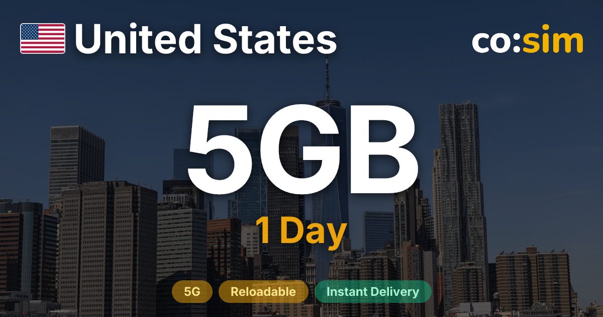 United States eSIM — 5GB+∞