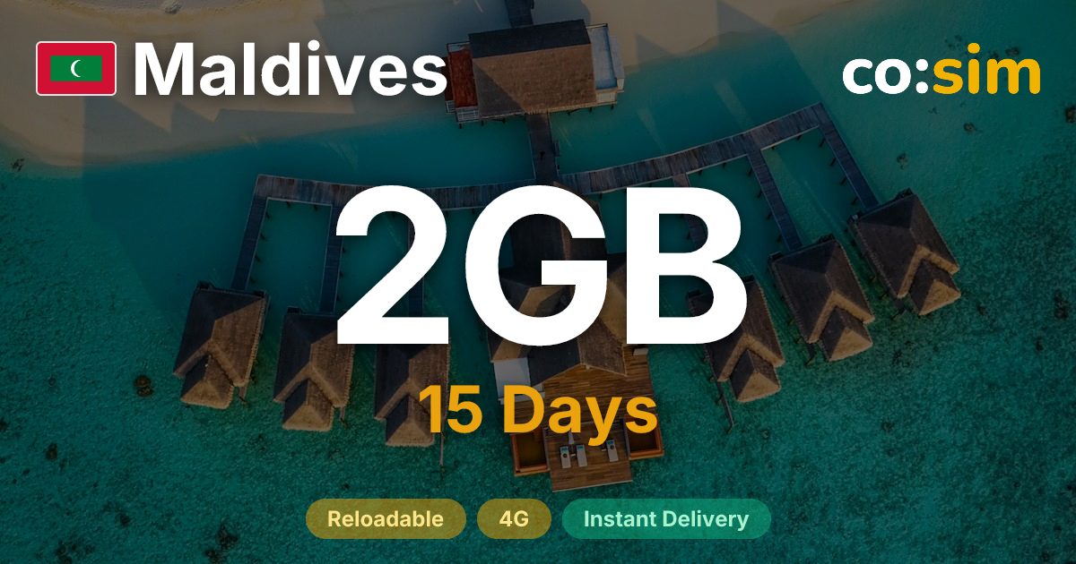 Malediven eSIM — 2GB