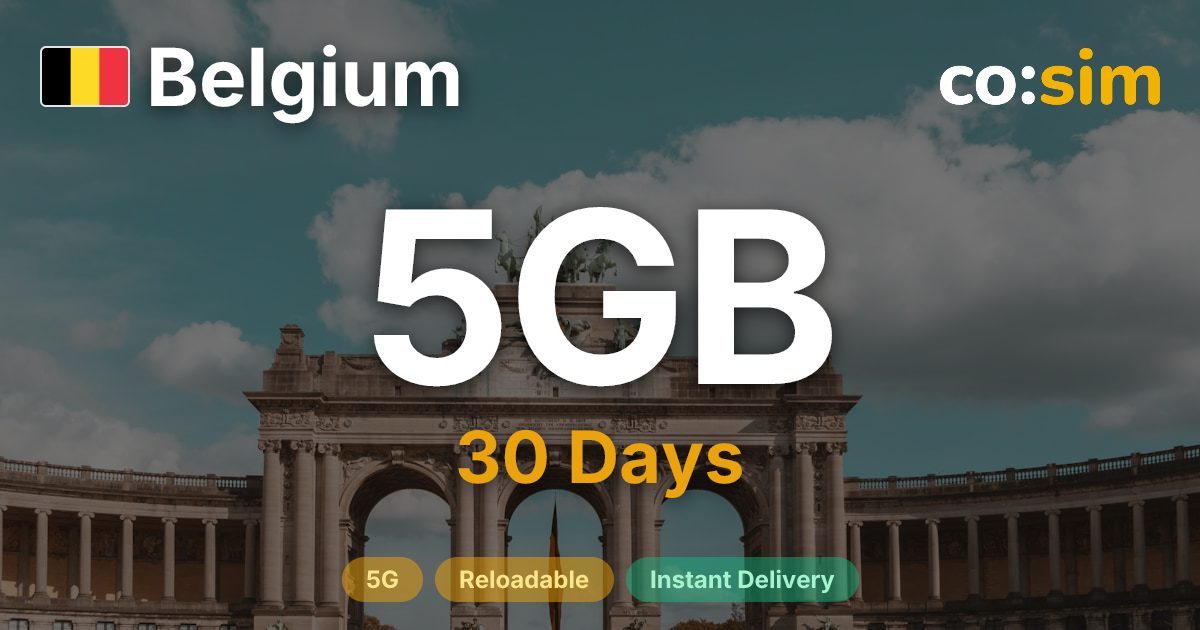 Belgium eSIM — 5GB