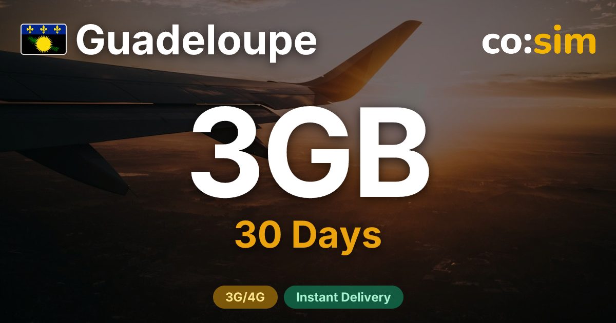 Guadeloupe eSIM — 3GB