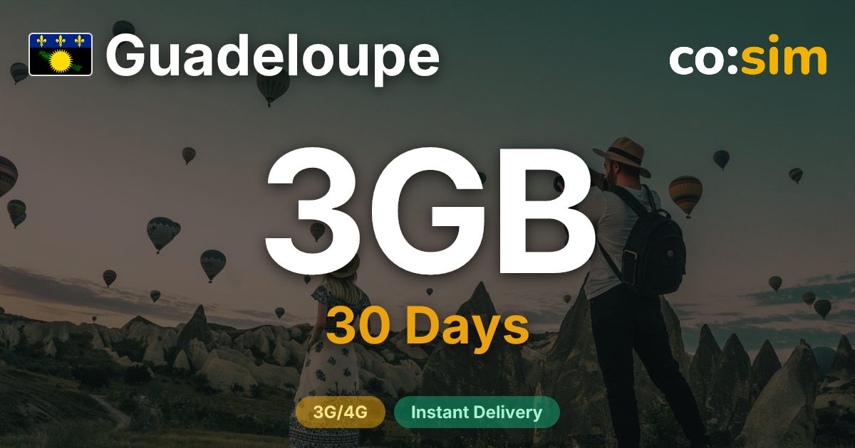 Guadeloupe eSIM — 3GB