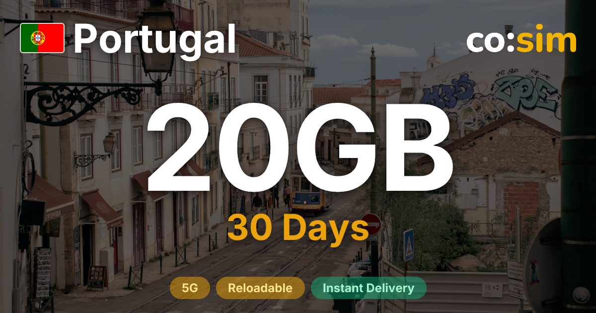 Portugal eSIM — 20GB