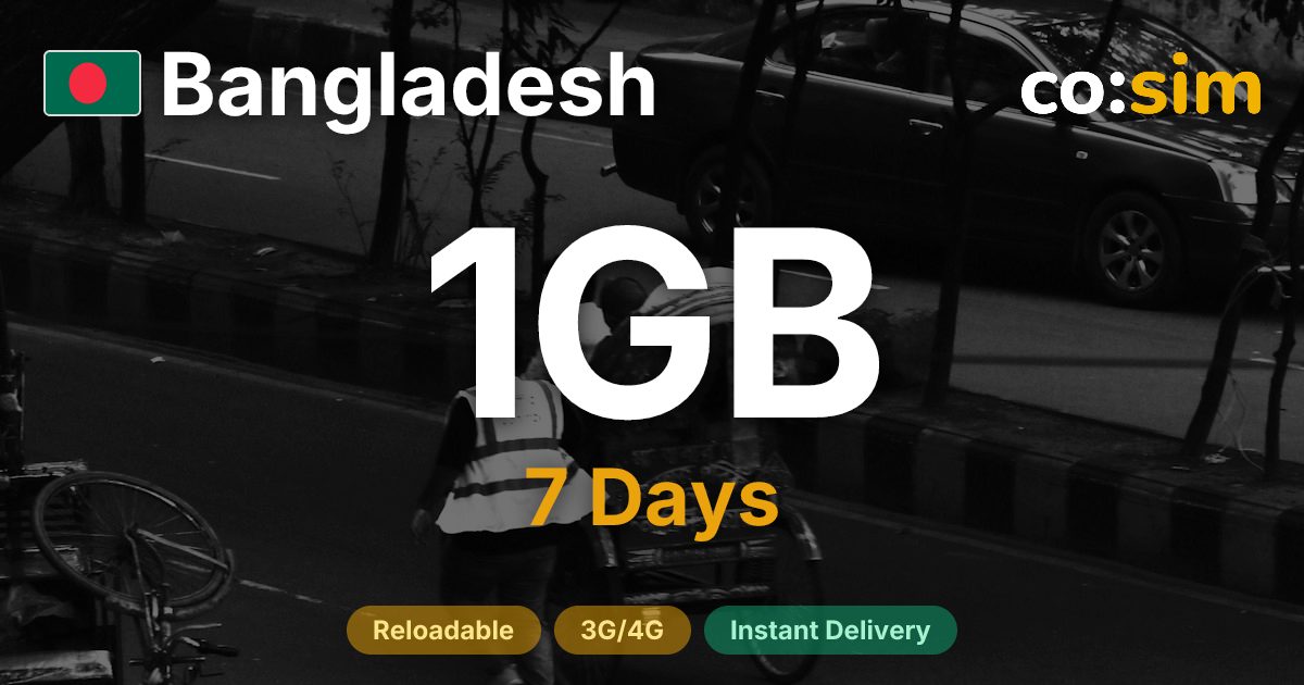 Bangladesh eSIM — 1GB
