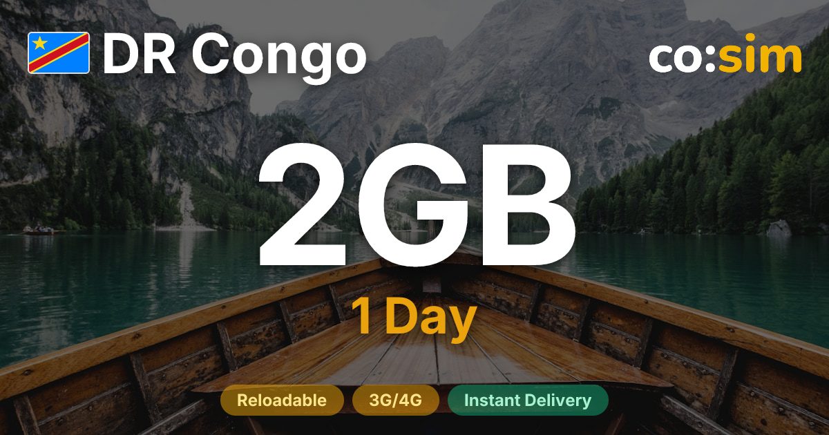 コンゴ民主共和国 eSIM — 2GB+∞