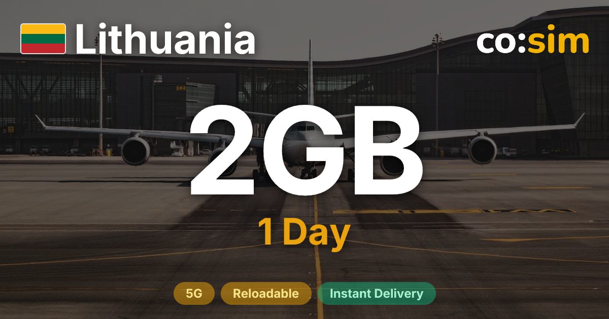 Lituanie eSIM — 2GB+∞