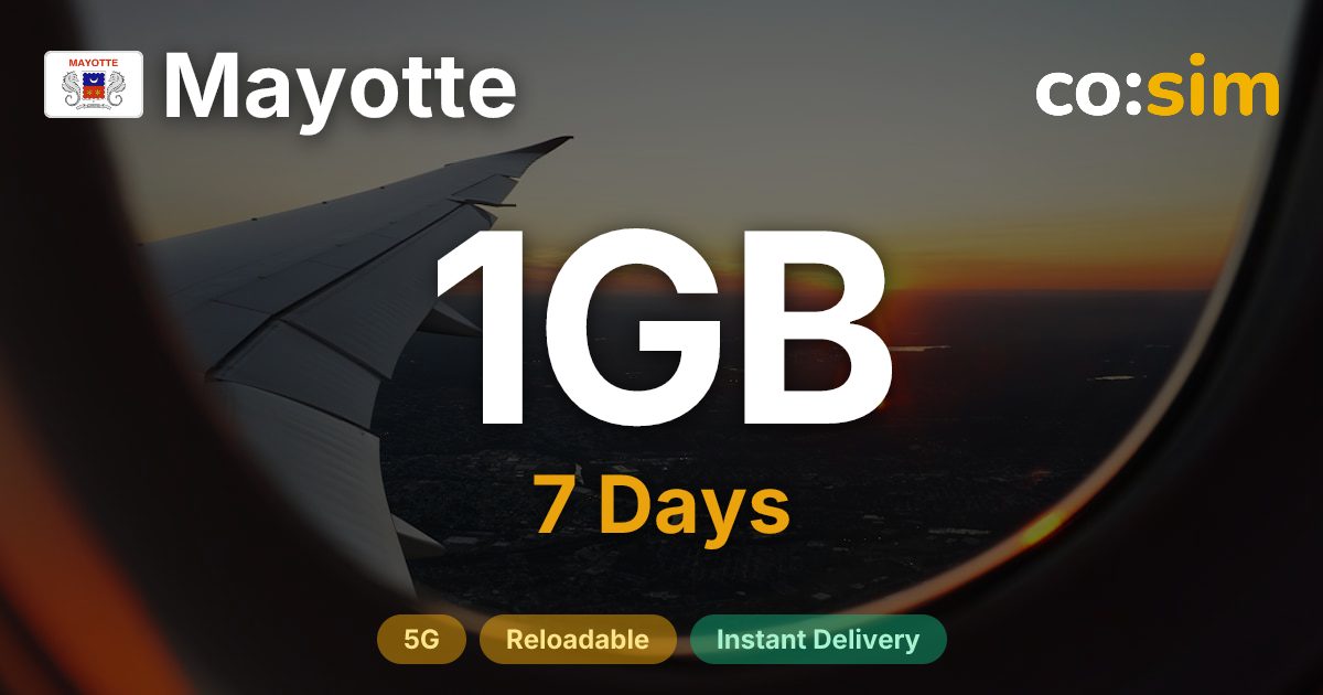 Mayotte eSIM — 1GB