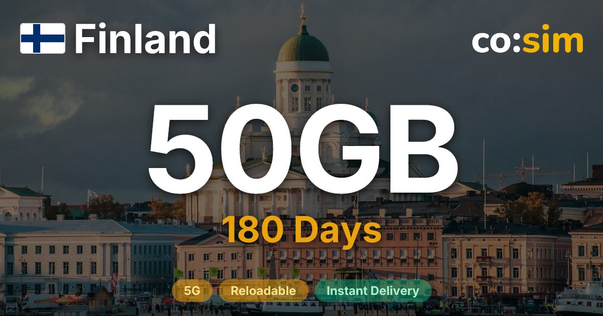 Finland eSIM — 50GB