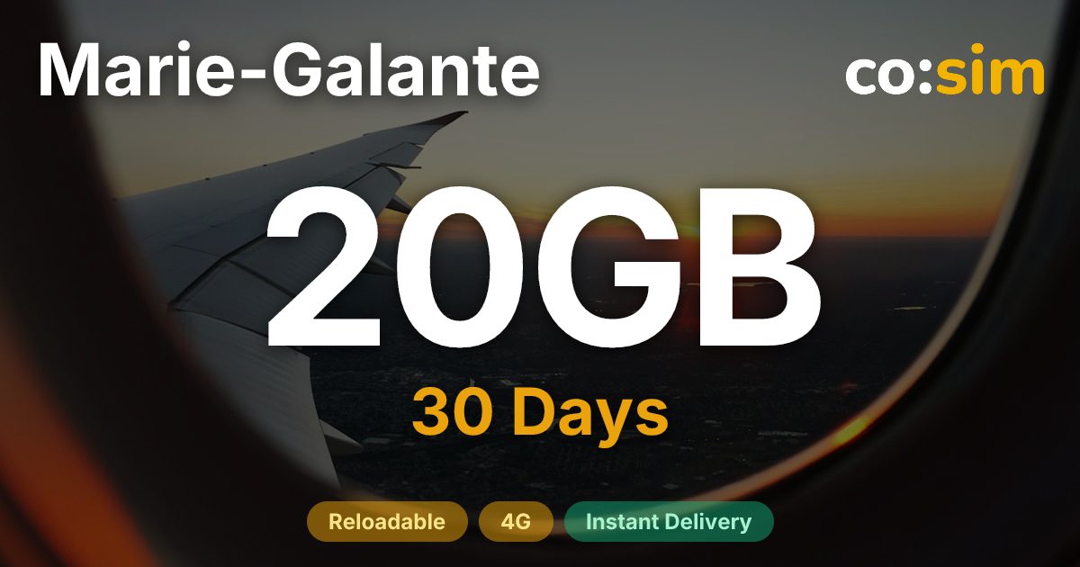 Marie-Galante eSIM — 20GB